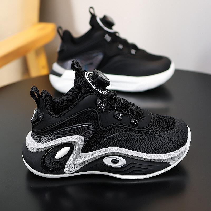 Children's Basketball Shoes Boys' Shoes Autumn and Winter New Non-slip Shock Absorption