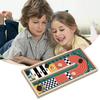 Wooden Bounce Chess Game for Parent-Child Fun Interactive Board Game Toys for Two Player Battle Family Party Christmas Gift