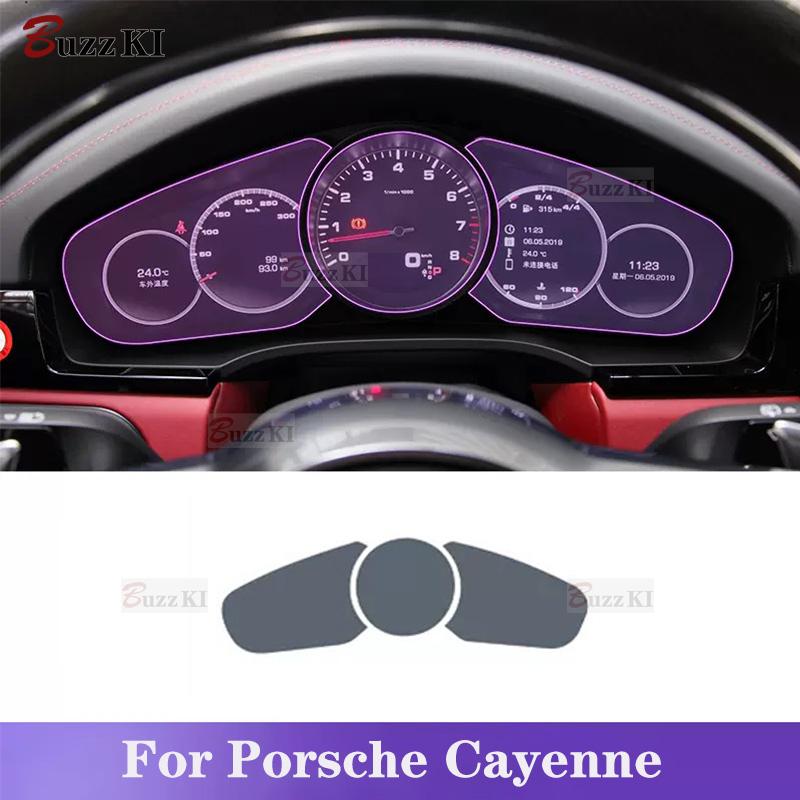 Per Porsche Cayenne 2018- Interni auto Schermo LCD Console centrale Pellicola protettiva vernice TPU trasparente Adesivo antigraffio