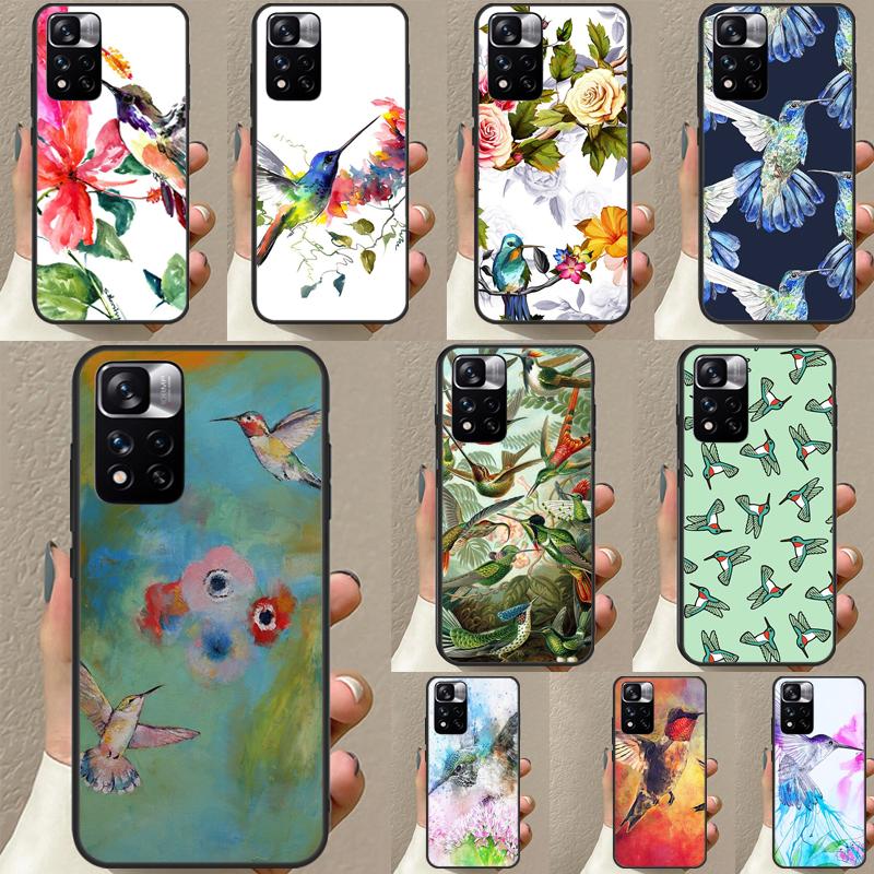 Hummingbird For Redmi Note 11 Pro Case For Redmi Note 12 8 9 10 Pro 8T 9S 10S 11S 12S 12C 9C 10C Coque