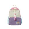 Kids Fashionable Backpack Color Block Design Large Capacity Bag Kindergarten