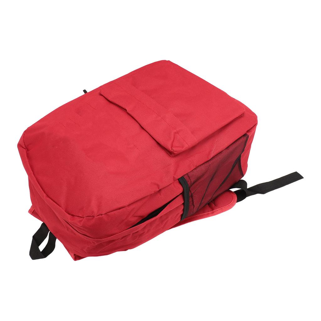 Red Canvas Backpack Printed School Backpack Lightweight Soft School Backpack with Adjustable Shoulde