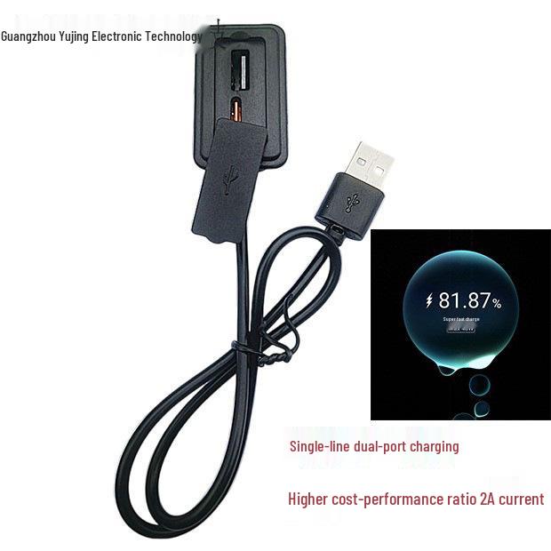 Apple 15-16  Travel Charging Cable Adapter with USB Extension and Protective Shell for Luggage