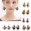 Eye catching Acrylic Chicken Drop Earrings Ear Studs Jewelry for Party Nights
