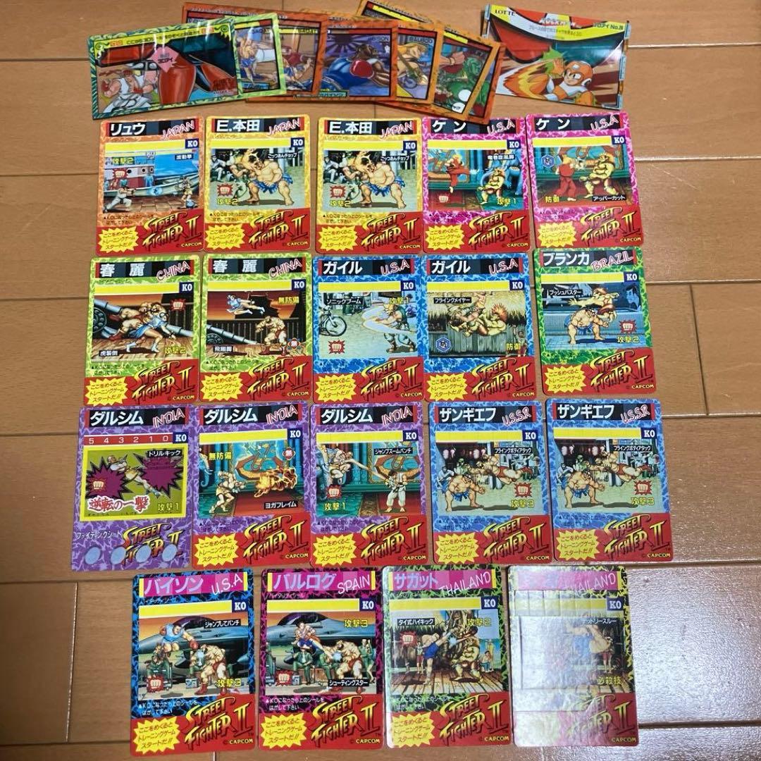 LOTTE Street Fighter II Seal Card Lotte Original Retro Card