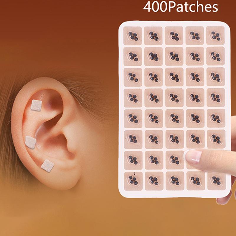 600Pcs Ear Care Ear Acupuncture Massage Therapy Needle Patch Seeds Sticker Auricular Auriculotherapy Vaccaria