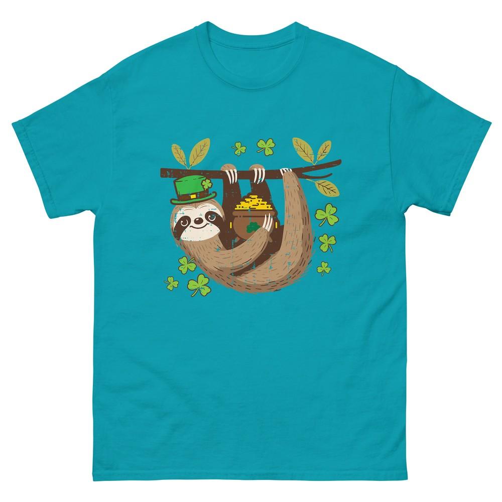 St Patricks Day Sloth Saint Pattys Paddys Kids Unisex Unisex TShirt