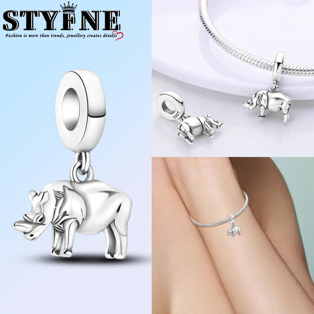 Anniversary Copper Color Cute Cat Blue Moon Owl Rabbit Mermaid Animal Charms Pendants Fit Original Bracelets Diy Jewelry