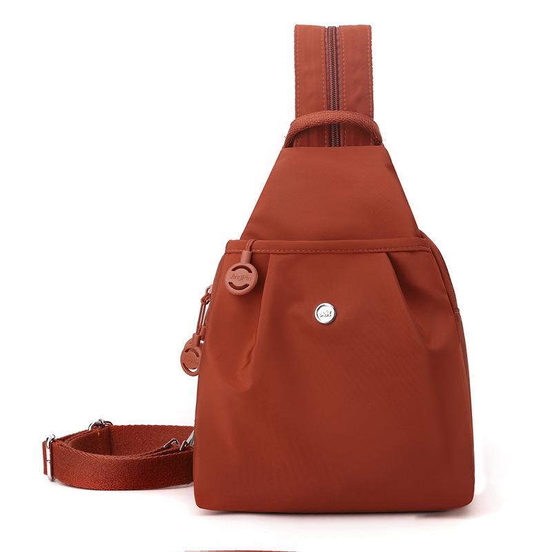 

Многофункциональная сумка кроссбоди женская легкая нагрудная сумка дорожный рюкзак большой вместимости сумка на плечо Small оранжевый