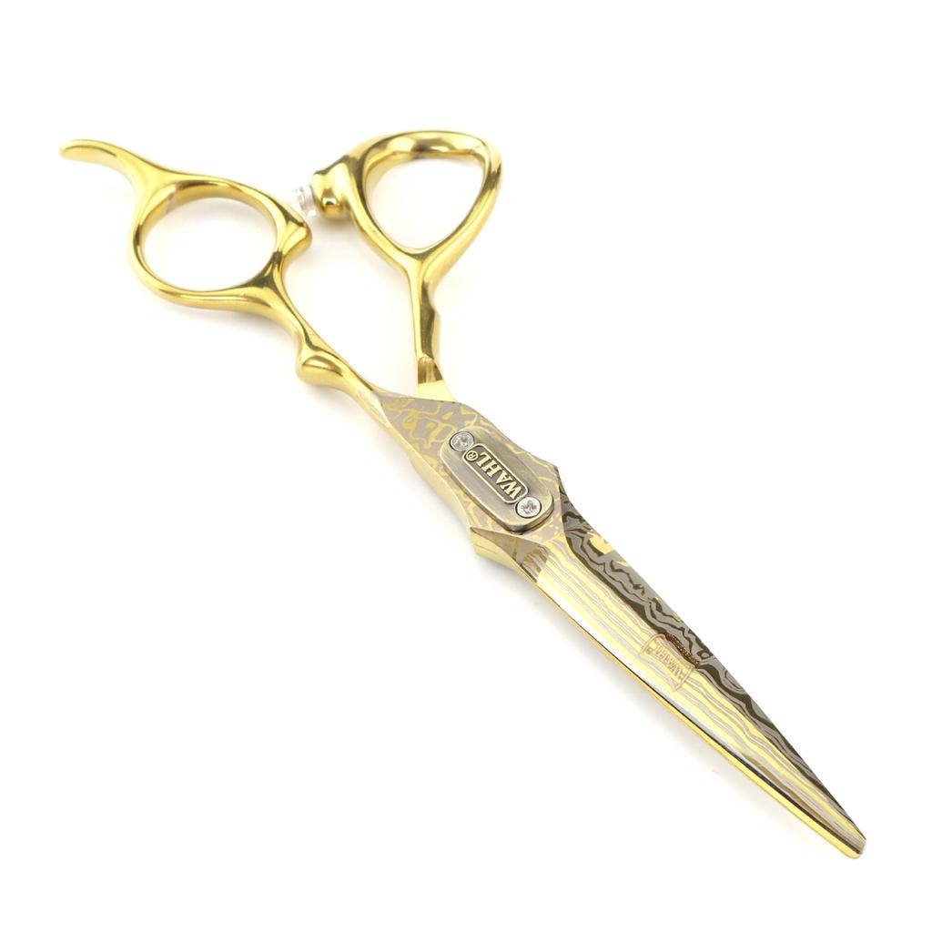 6.0 inch FJ--22 personalized golden wall, hair scissors, double sword type for hair scissors