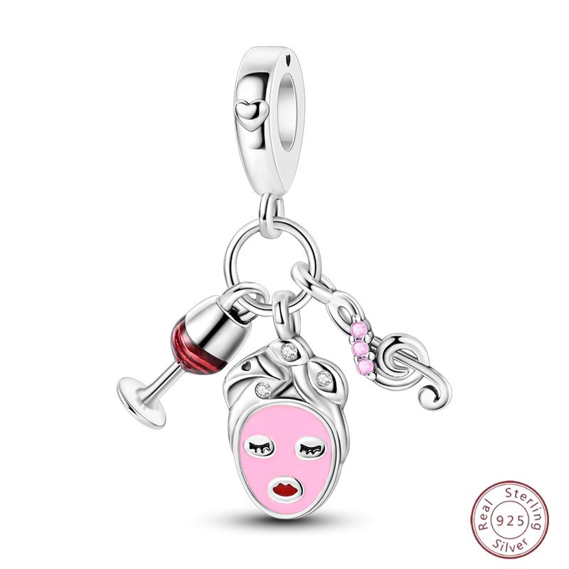 Copper Beaded Pendant Shiny Zirconia Cute Bow Original 3Mm Bracelet Women Fine Jewelry