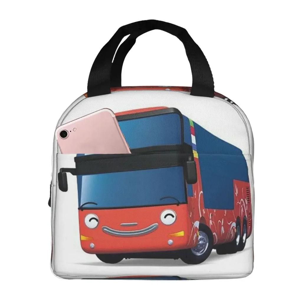 Tayo The Little Bus Insulated Lunch Bag for Kids School Cooler Thermal Food Box Tote Leakproof Lunch Boxes Container