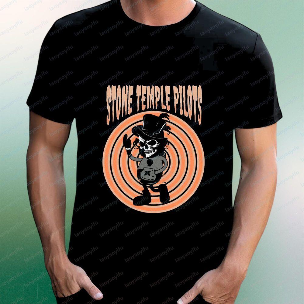 Stone Temple Pilots - Summer Casual Trendy All-Purpose Short-Sleeved Unisex's and WoUnisex's Round-neck T-Shirt