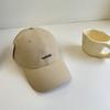ins soft top simple embroidery baseball cap women spring and summer out of the street wide brim show face small cap couple shade