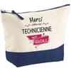 Makeup Bag - PLANETEE - Awesome Technician Thank You - Large Size - Cotton - HD Printing