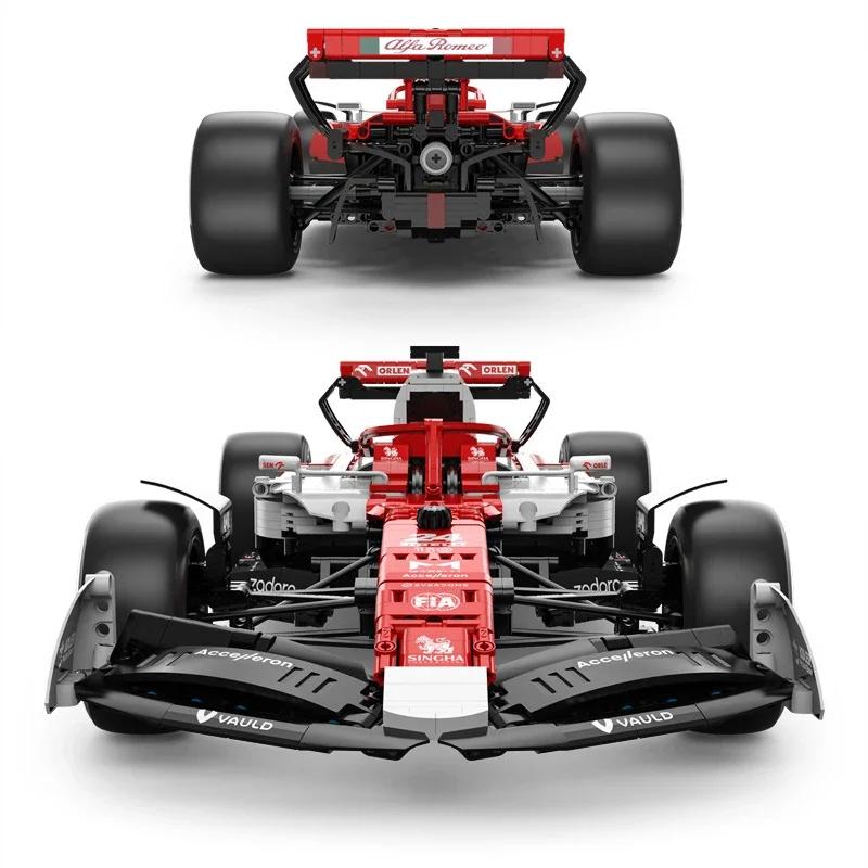 Technical 1:8  Italy F1 Racing Car RC Formula Racing C42 Building Blocks Vehicle Bricks Toys adult Birthday Gifts