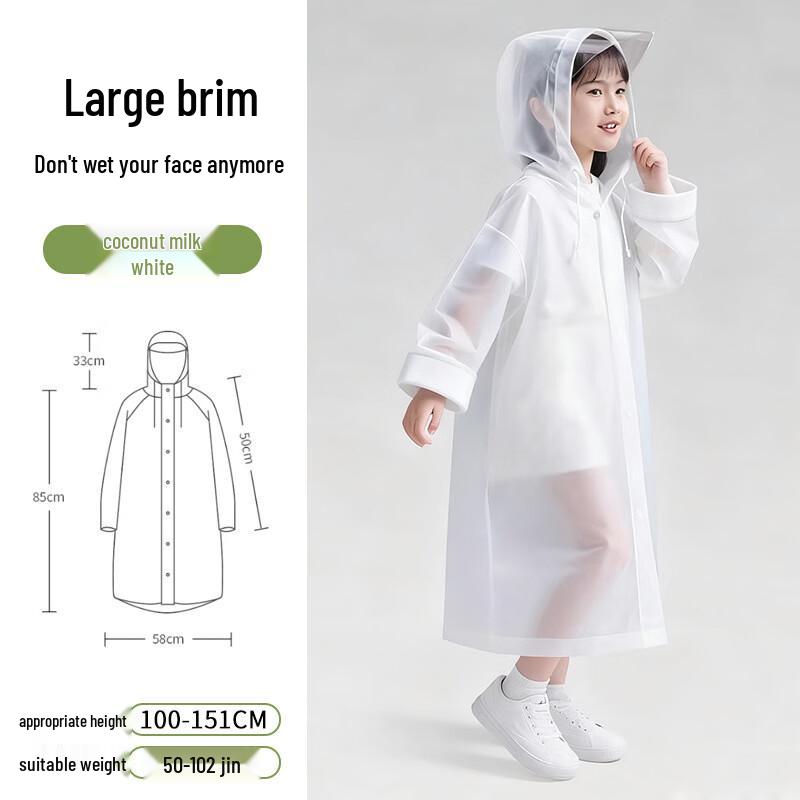 Детский портативный дождевой пончо с капюшоном BanYuren