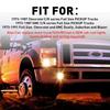 5PCS Amber LED Cab Roof Marker Lights For 1973-1987 Chevy C10/20/30/50/60/70 GMC