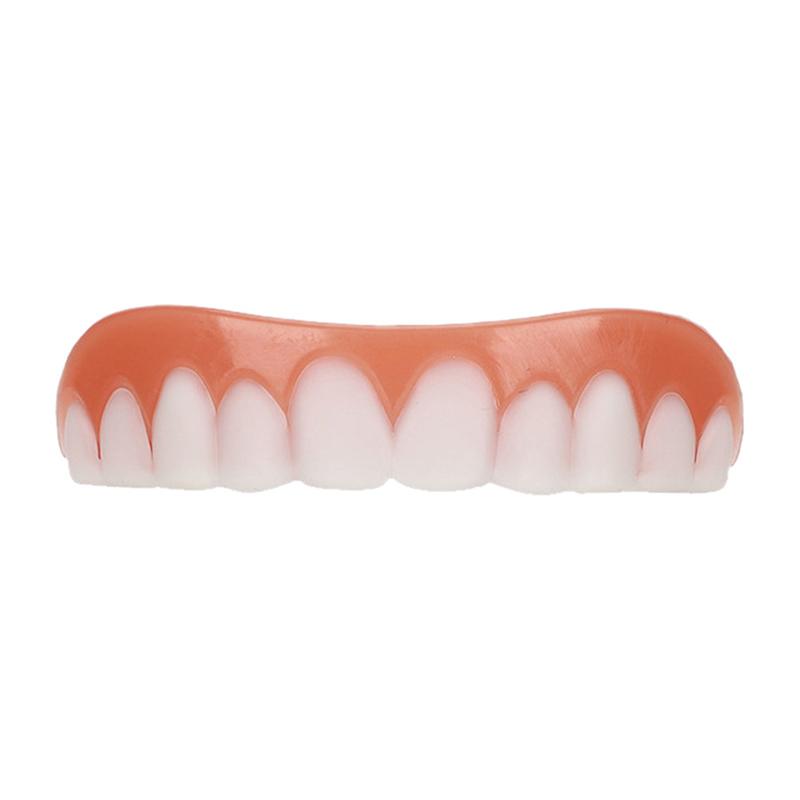 Silicone Fake Teeth Cover Upper&Lower False Tooth Dental Veneers Teeth Fausse
