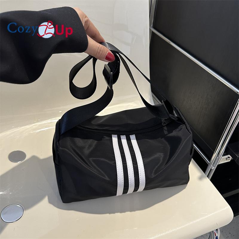 

Уютная нейлоновая маленькая квадратная сумка под мышками, универсальная сумка через плечо 27x14x14cm чёрный