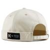XL 62 Cap Vintage Beanie Hat Without Visor Docker Brimless Hats Retro Dome Hat  for Men Women