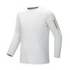 Men Quick Dry Long Sleeve Crew Neck Athletic T Shirt With Zipper Arm Pocket For Outdoor Sports
