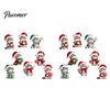 Holiday Tree Ornaments Cute Kitten Christmas Ornament for Hanging, 2D Flat Wooden Decorations Decorative Pendant with Lanyard Home Party Supplies