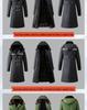 Men's Extra Long Winter Coat - Army Green, Waterproof, Windproof, Thickened Cotton with Removable Velvet Lining, Coldproof for Northeast Winters.
