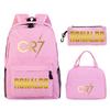 Star Peripheral Printing Primary And Secondary School Students Schoolbag Leisure Pencil Bag Children'S Portable Meal Bag Set