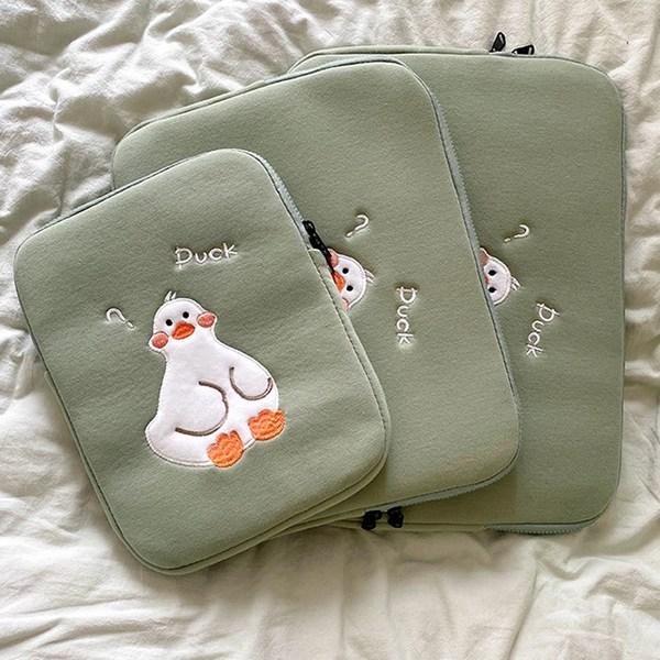 Curious Duck Tablet iPad/Galaxy Tab Pouch Laptop Pouch, 13 Inches, Blue