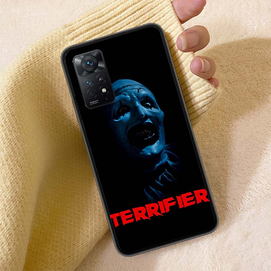 Horror Movie Terrifier Phone Case For Redmi 13C 14C Note 14 13 Pro Plus 12 12C 10A 10C 10 9A 9C 9T 9 8 8A K80 K70 Pro Cover TPU