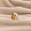 Natural Citrine Gemstone 925 Sterling Silver Handcrafted Jewelry Partywear Ring Anniversary Gift For Wife RR-79-6