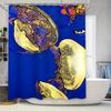 Artistic Jellyfish Print Shower Curtain Waterproof Fabric Bathroom Decor Customized Size Available