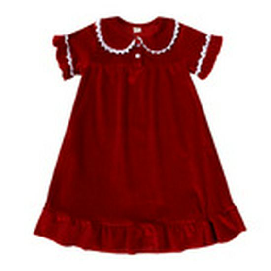 Sommer-Baumwoll-Leinenkleid für Mädchen 2026 mit Spitzenkragen & Fledermausärmeln