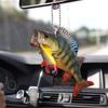 Creative Fish Car Hanging Pendant 2D Flat Acrylic Rearview Mirror Ornament Festive Ocean Theme Decoration for Cars Backpack