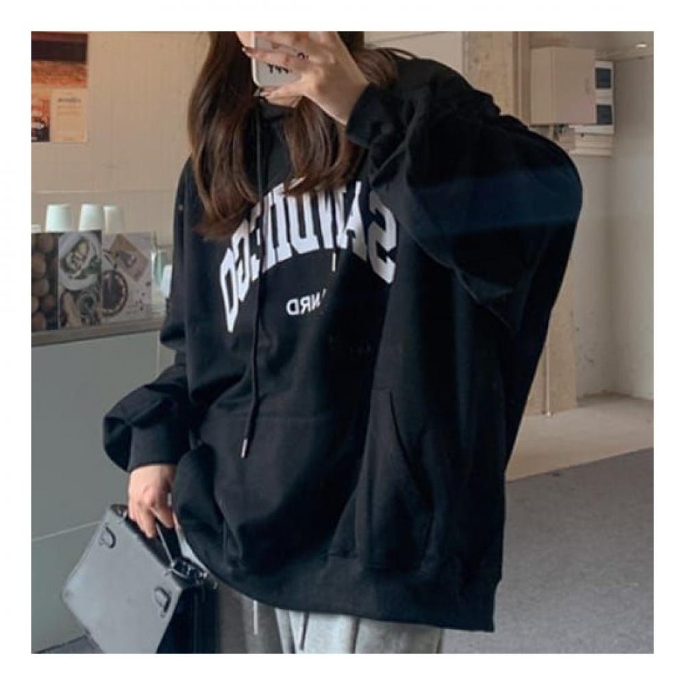 Navava Men Casual Lettering Long Sleeve Hoodie Nt1463