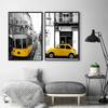 Nordic City Scenery Canvas Painting Yellow Wall Art Poster For Living Room Photograph European Landscape Picture Home Decor
