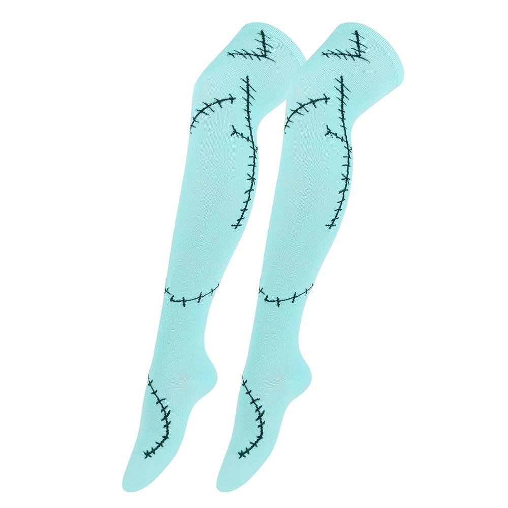 Cotton Knee High Socks Halloween Fingerless Gloves New Halloween Stocking Socks