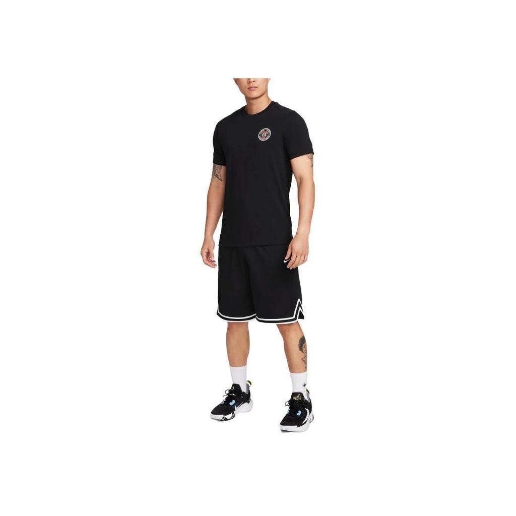 Nike Breathable Sport Casual Simple Comfort Round Neck Short Sleeve T-Shirt Men Tops Black FJ2317-010