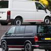 Car Door Side Sticker Stripes Graphics Camper Van Decals Auto Decor Accessories For Volkswagen VW Transporter T4 T5 Caddy RV30