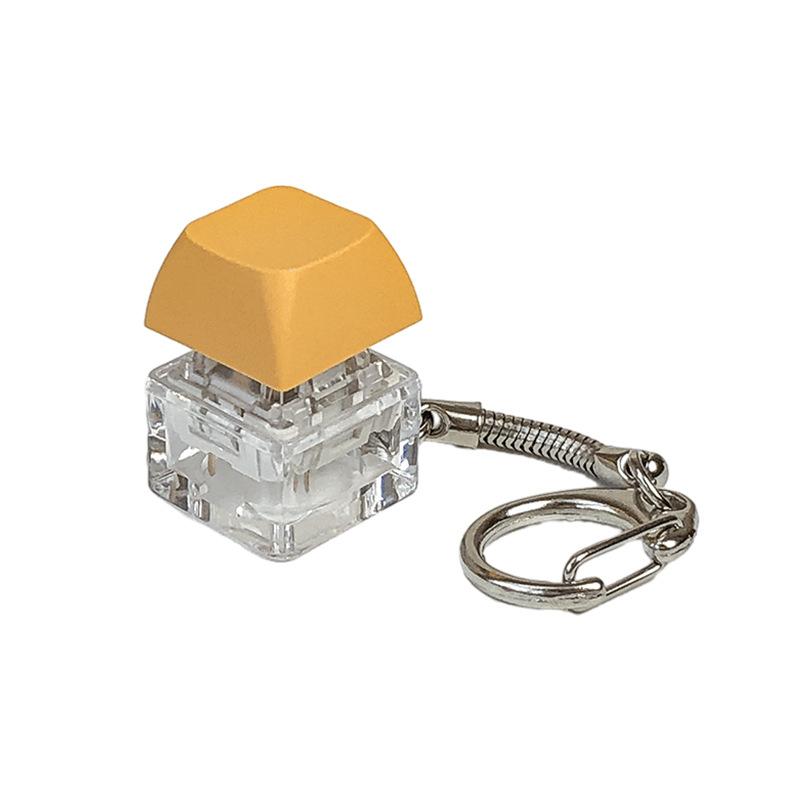 1 ADET Anahtar Anahtarlık Mil Test Cihazı Mekanik Klavye Fidget Düğmesi Parmak Oyuncakları Stres Giderici Yetişkinler İçin Hediyeler