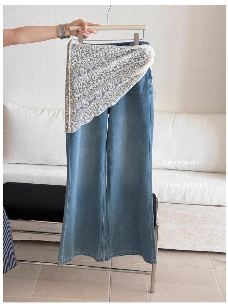 Dámská korejská béžová krajková pletená šála - Lehká prolamovaná trojúhelníková šála na léto