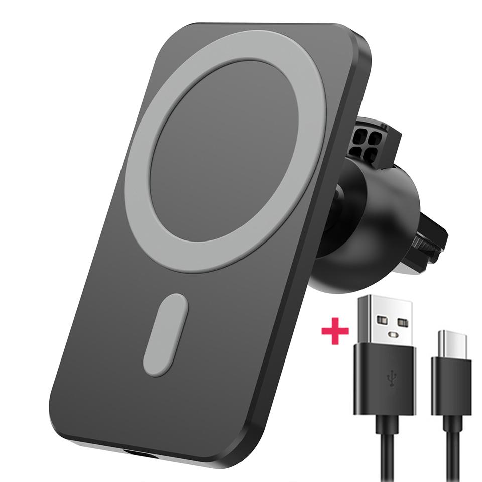 Wireless Charger Magnetic Car phone Holder for iPhone 14 13 Pro Max 12 Phone Accessories 30W Fast Charging Induction Adapter 4