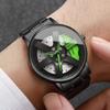 Fashion Men Business Watches 3d Car Wheel Dial Men Sports Watch Stainless Steel Band Wristwatch Reloj Hombre