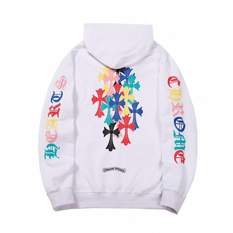 813 CHROME HEARTS 2025 Autumn and Winter New Plus Size Classic Style Logo Hooded Sweatshirt, Suitable for Couples to Wear