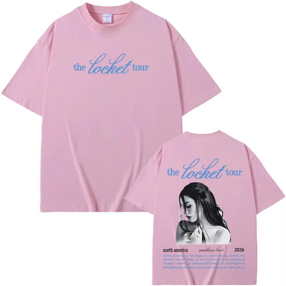 Madison Beer Locket Tour 2026 Shirt North American Tour Dates ONLY Madison Beer Concert Merch Cotton High Quality Tshirt