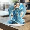 "Guardian Angel of the Blue Planet" Acrylic Desktop Decor with Base – Vivid, Realistic Design