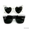 Just Married White Pearl Letter Wedding Glasses for Groom, Bride, Bridesmaid