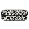 Pencil Pouch Printed 300D Polyester Full Zipper Closure with Main Storage Mesh Pocket and Organized Pen Holders for Boys Girls