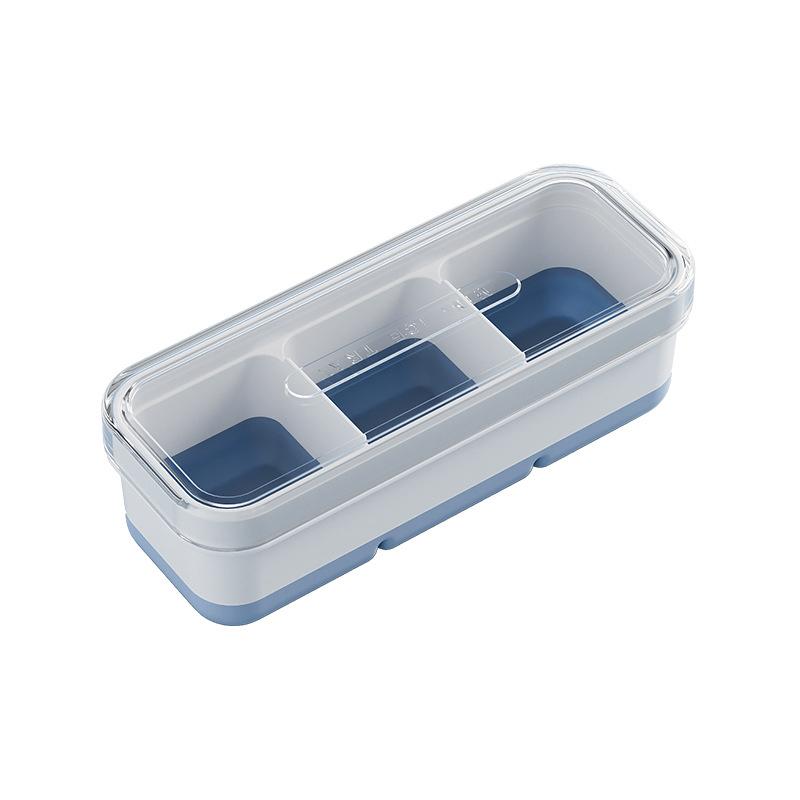 Small Ice Cube Tray Household Ice Box With Lid Soft Bottom Ice Cube Square Mold Bar Pub Whiskey Ice Maker Kitchen Accessories